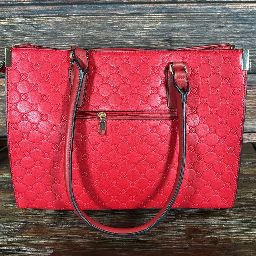 American Bee Red Work Bag with Padded Electronic pocket. - Picture 4 of 7